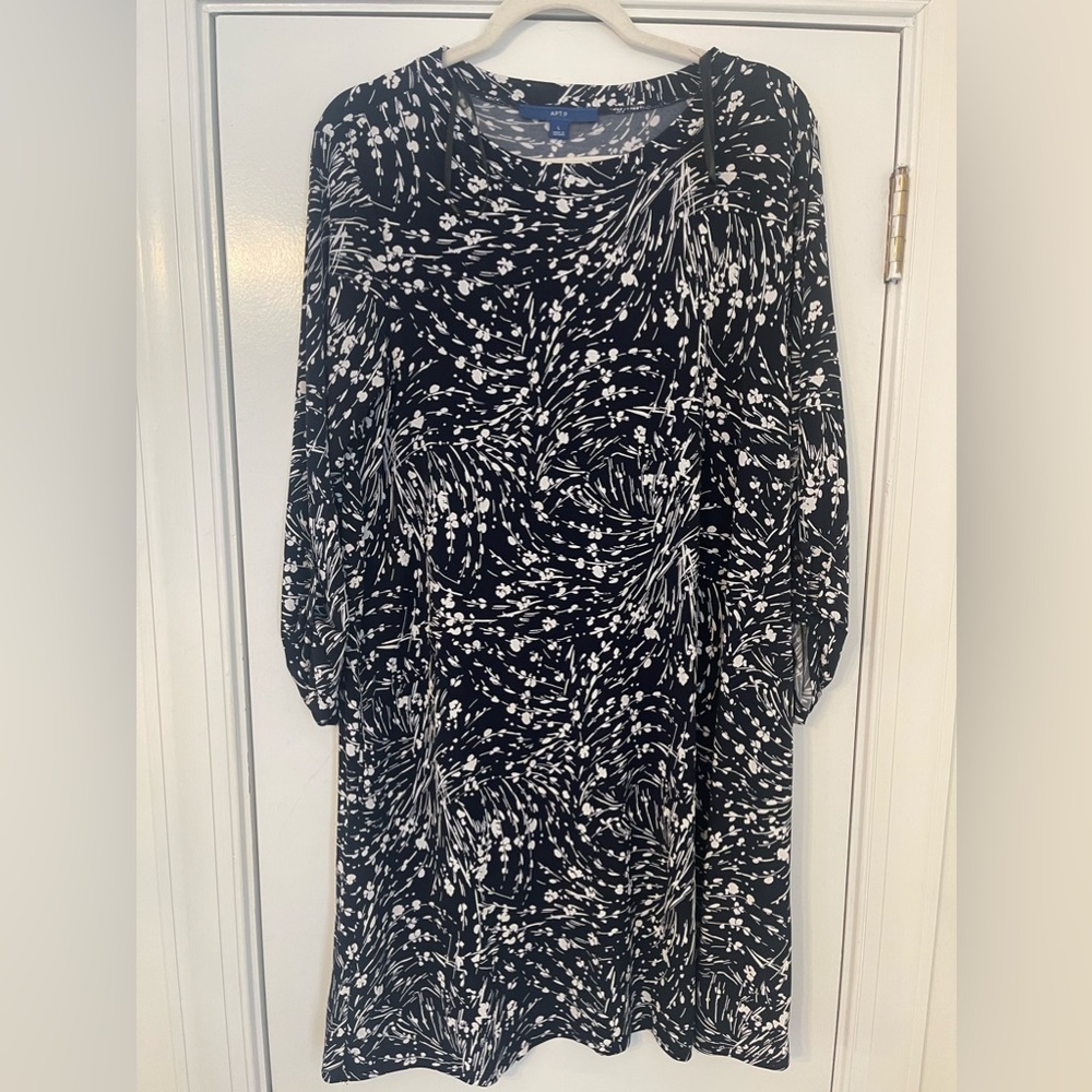 Apt 9 NWT 3/4 sleeve knee length Dress
